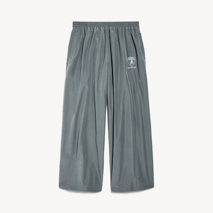 Men's Balenciaga I Automobili Lamborghini Tracksuit Pants in Elephant Grey - Men | Balenciaga Bulgaria EN - Image 1