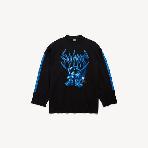 balenciaga | sega sonic the hedgehogロングスリーブ オーバーサイズ tシャツ 