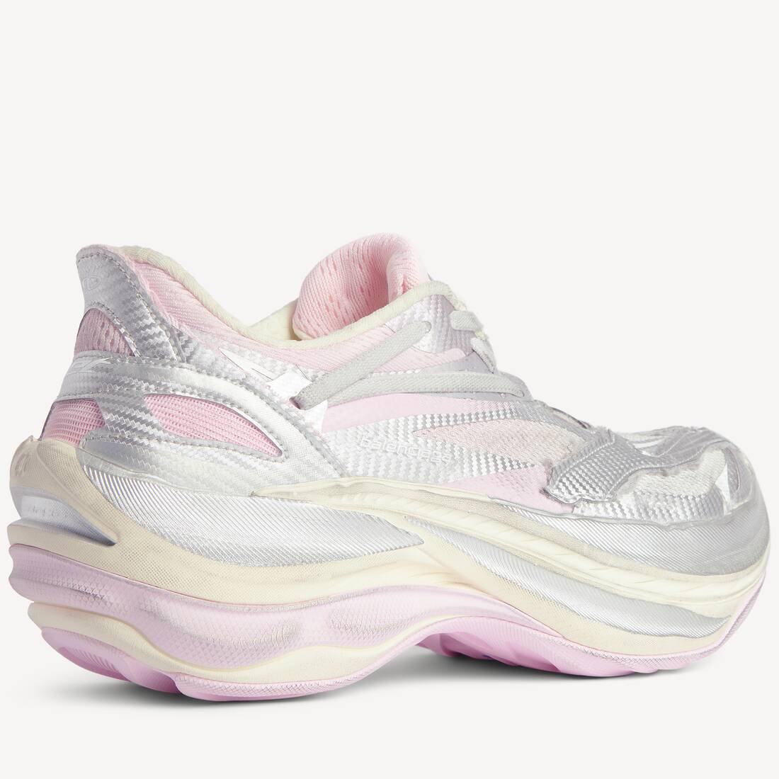 Zapatillas Jet Metallic para Mujer en Plateado/blanco/rosa | Balenciaga Espa&ntilde;a ES - Image 2