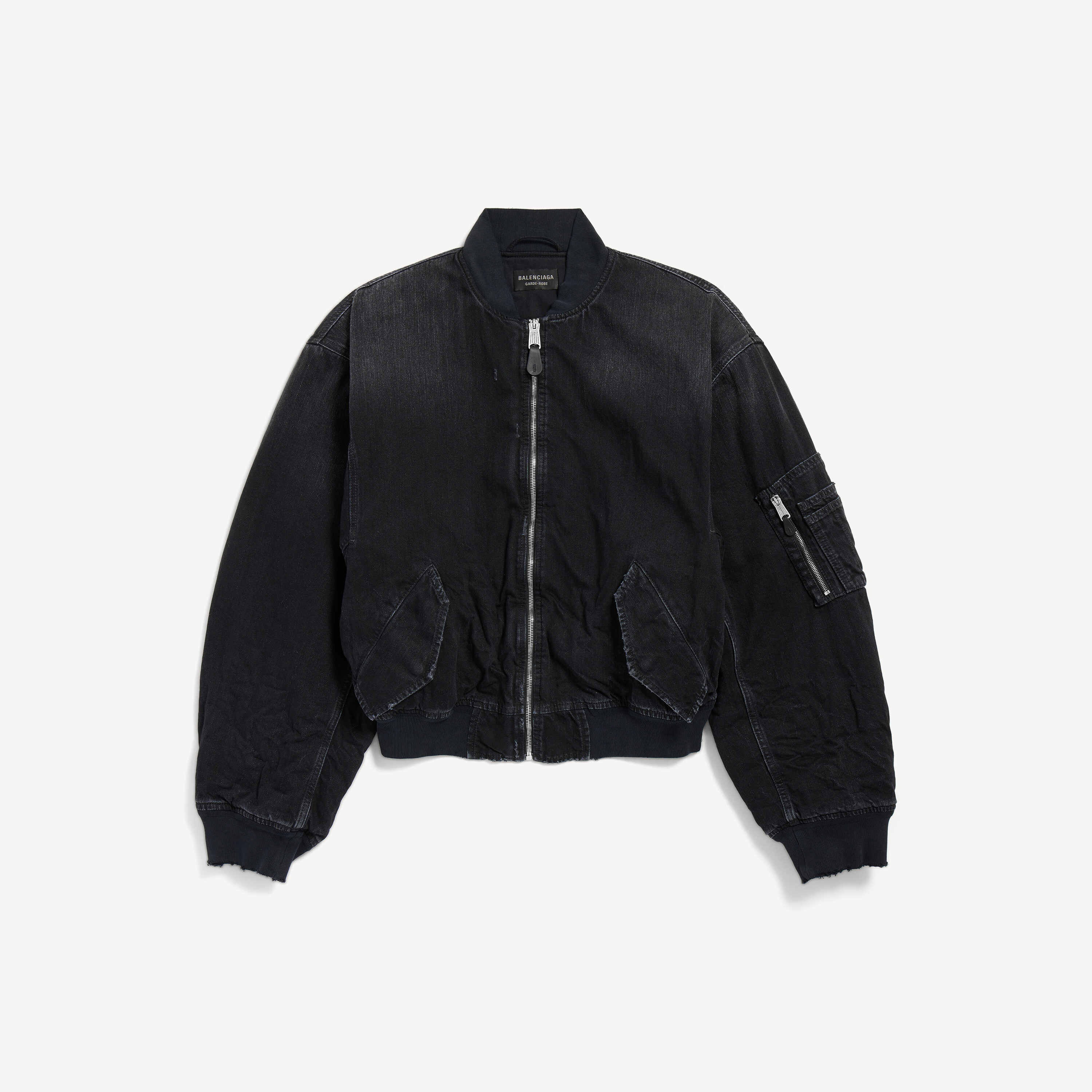 BALENCIAGA 25SS denim bomber デニムボンバー S Standard denim bomber