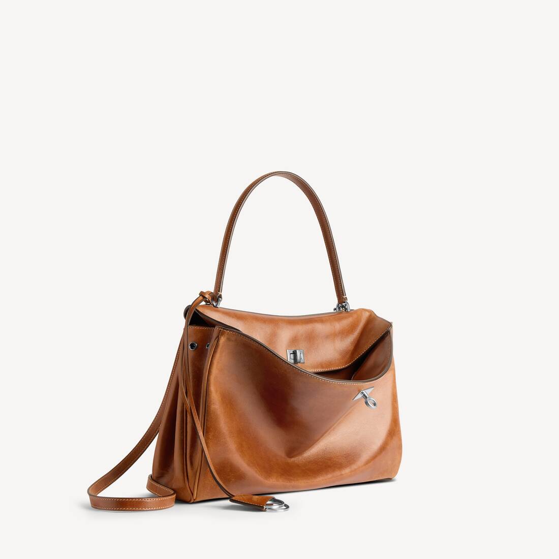 Women's Rodeo Handbag Medium in Tan Cowboy | Balenciaga Portugal EN - Image 2