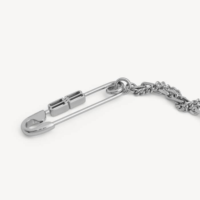 Diy Sicherheitsnadel-armband f&uuml;r Herren in Silbergl&auml;nzend - Herren | Balenciaga Deutschland DE - Image 3
