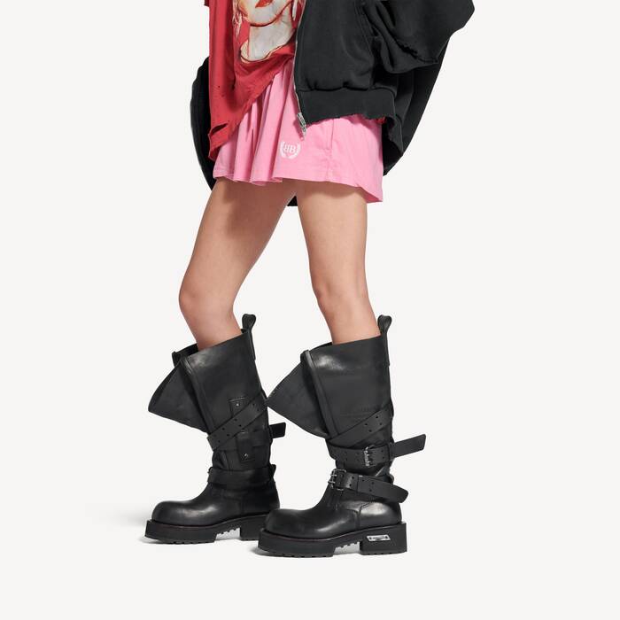Botte Haute Venom  pour Femme en Noir - Femme | Balenciaga France FR - Image 3