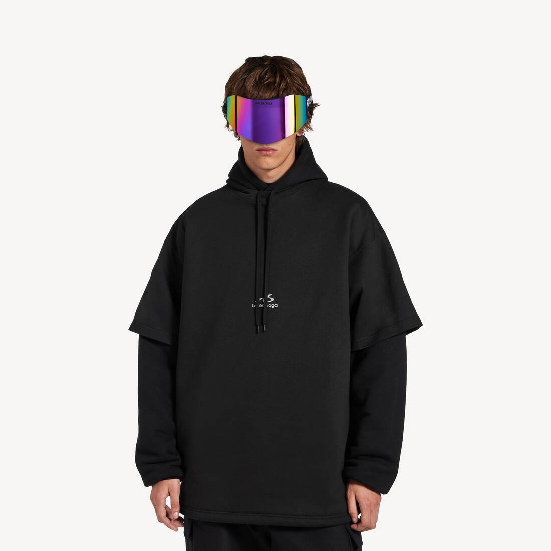 ブラック の メンズ Bodies 中綿入りレイヤードフーディ | Balenciaga 日本 JA - Image 5