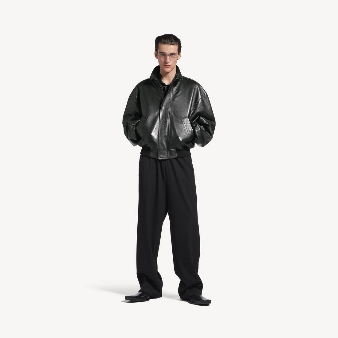 Blouson夹克 为 男士 在 黑 | Balenciaga 津巴布韦 ZH - Image 2