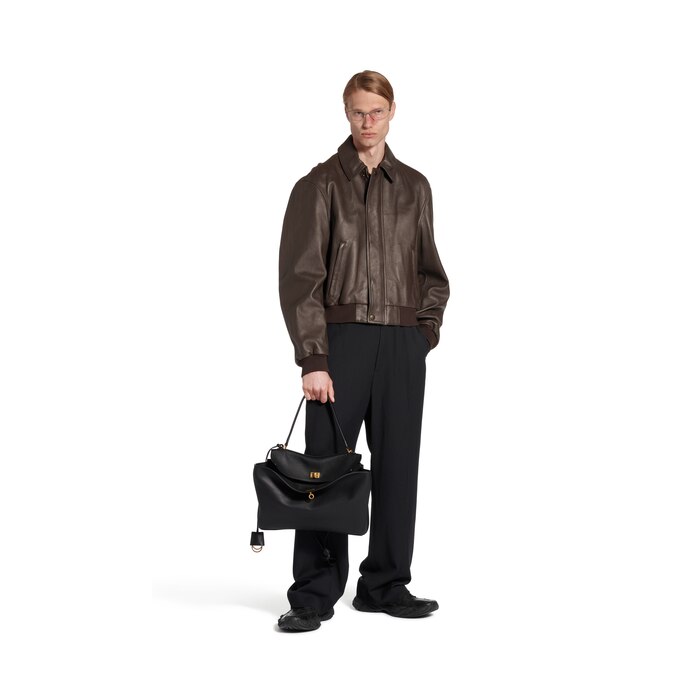 追跡【BALENCIAGA】1レイヤーラグランコート ブラック/グレー ホワイト の ウィメンズ ワンレイヤー ラグラン コート