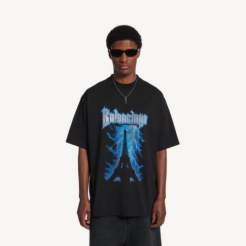 paris thunderstorm oversized t-shirt