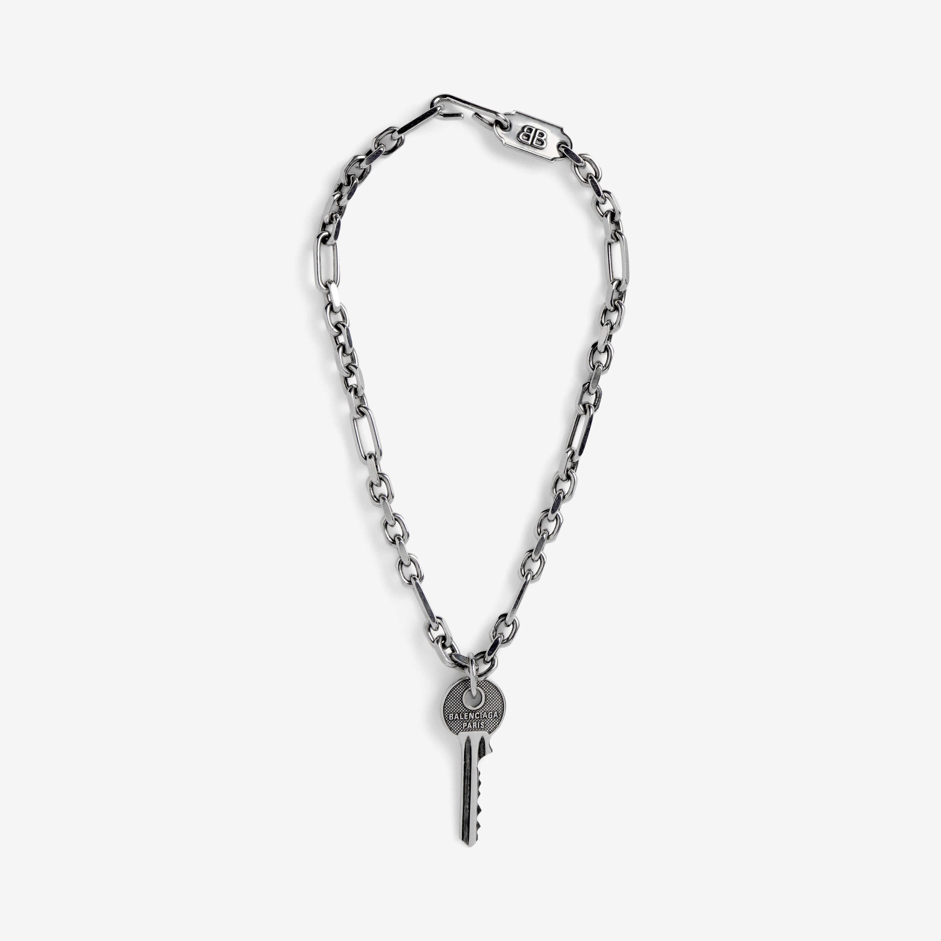 BALENCIAGA シルバーチェーンネックレス Neverlost thin necklace