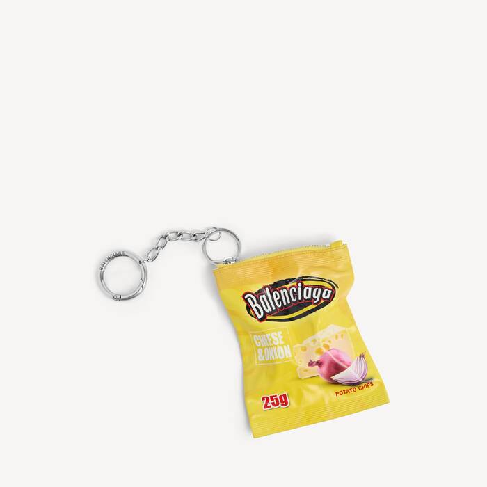 Charm/keychain Chips  in Yellow | Balenciaga Spain EN - Image 1