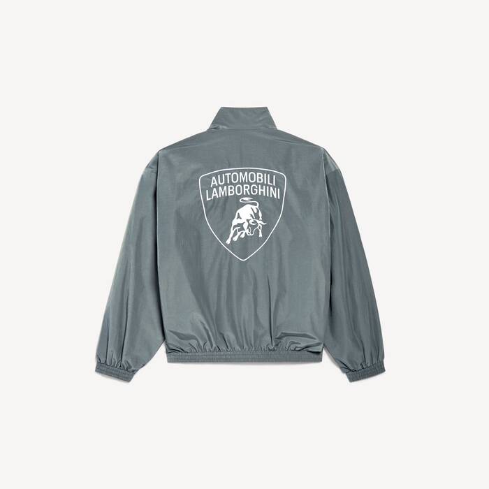 Men's Balenciaga I Automobili Lamborghini Tracksuit Jacket in Elephant Grey - Men | Balenciaga Bulgaria EN - Image 2