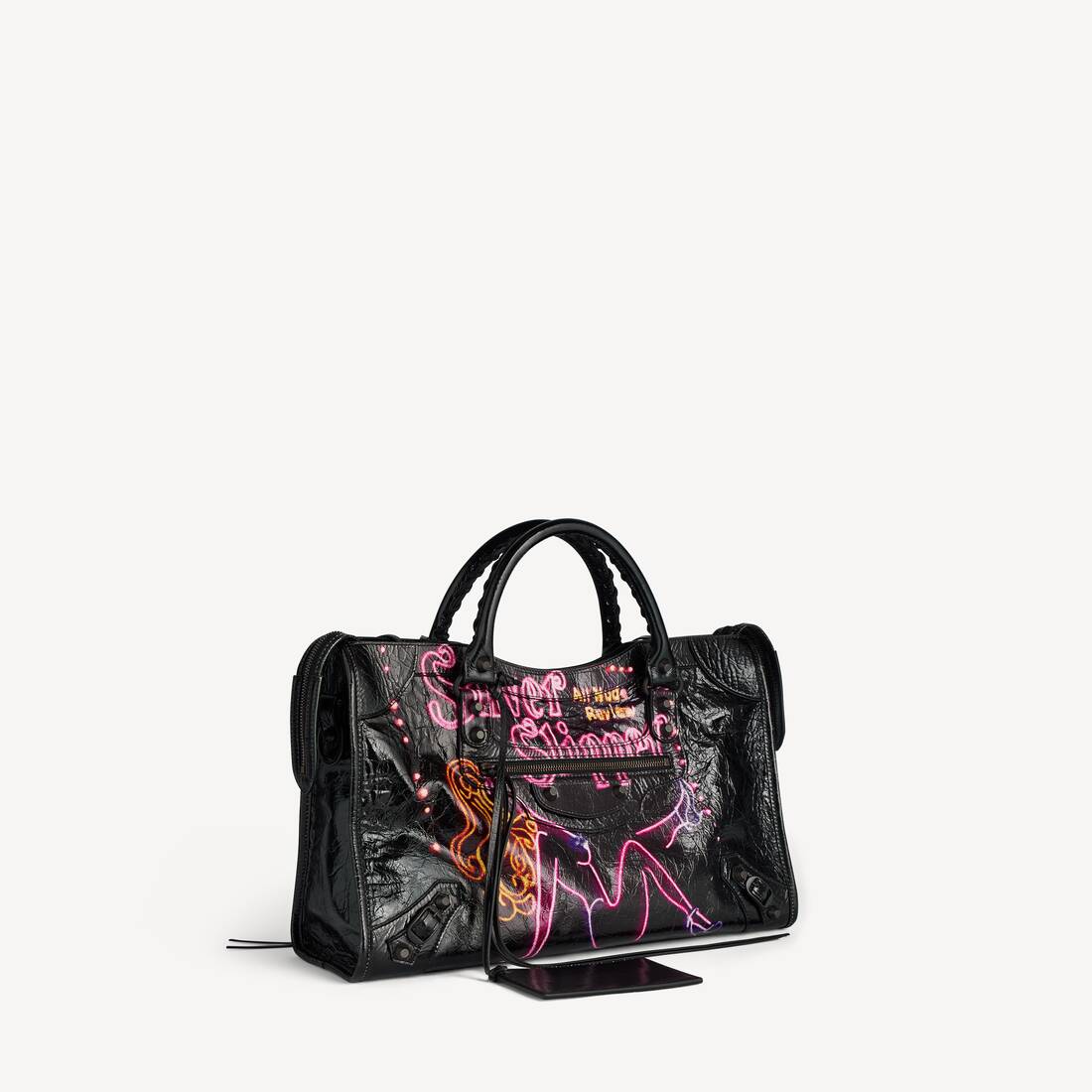 Women's Le City Bag Medium in Black | Balenciaga Croatia EN - Image 2