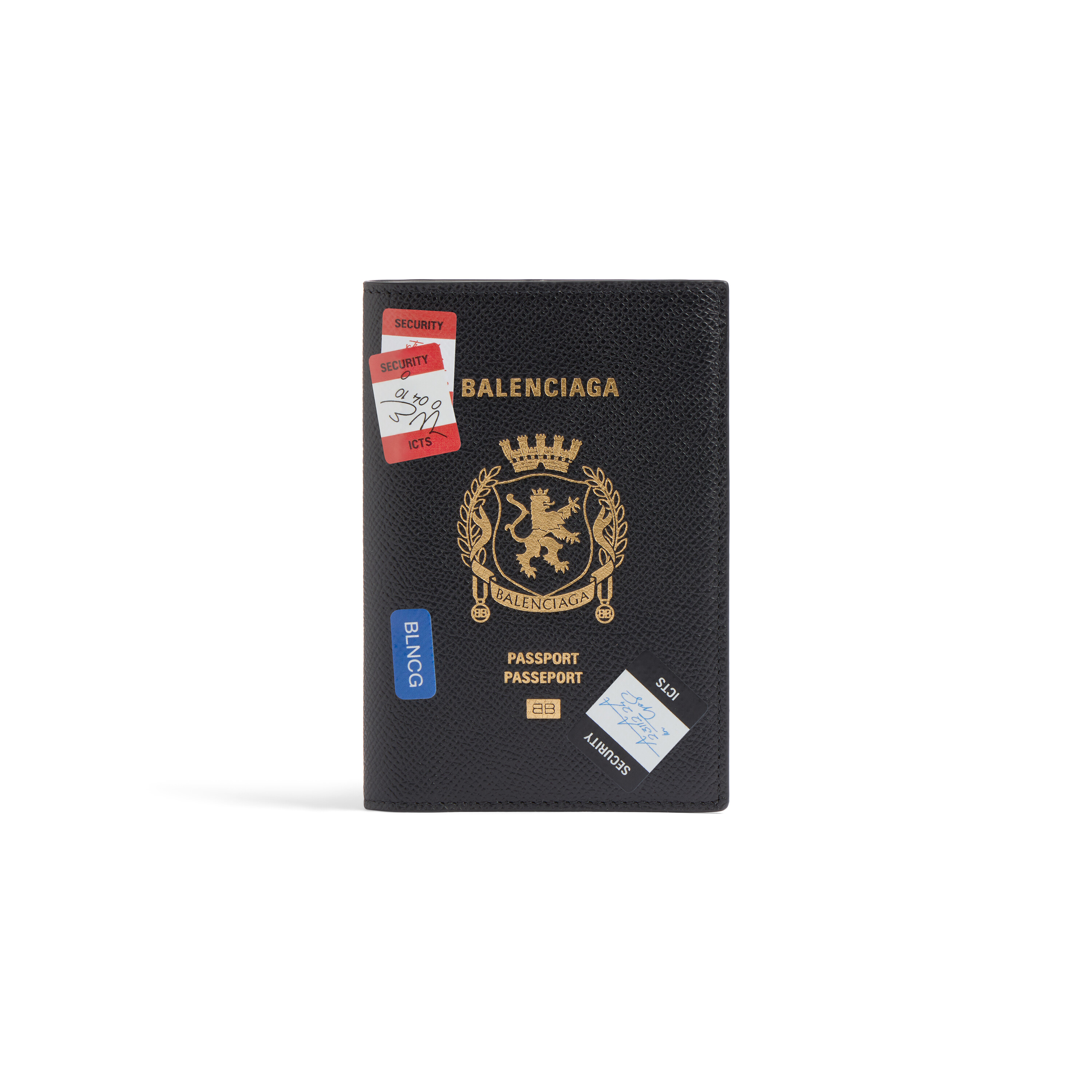 Men's Passport Holder in Black/multicolor