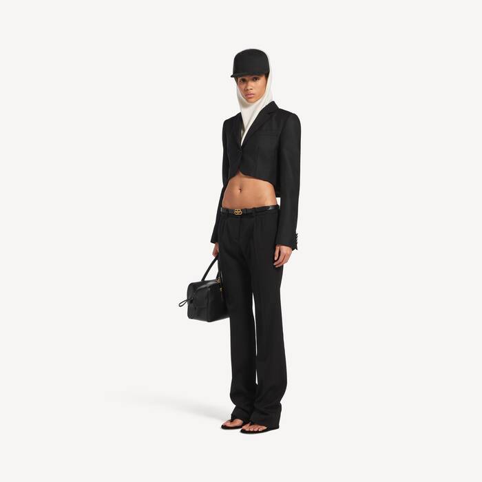 Giacca Cropped da Donna in Nero - Donna | Balenciaga Italia IT - Image 3