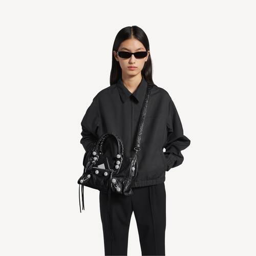 le city bag small giant studs with rhinestones