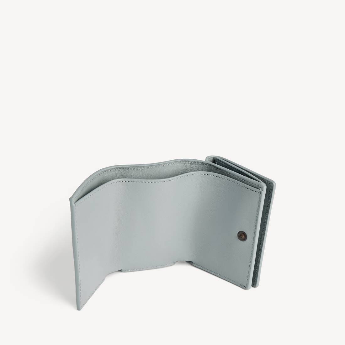 Women's Le City Mini Wallet in Blue Grey | Balenciaga Czech Republic EN - Image 4