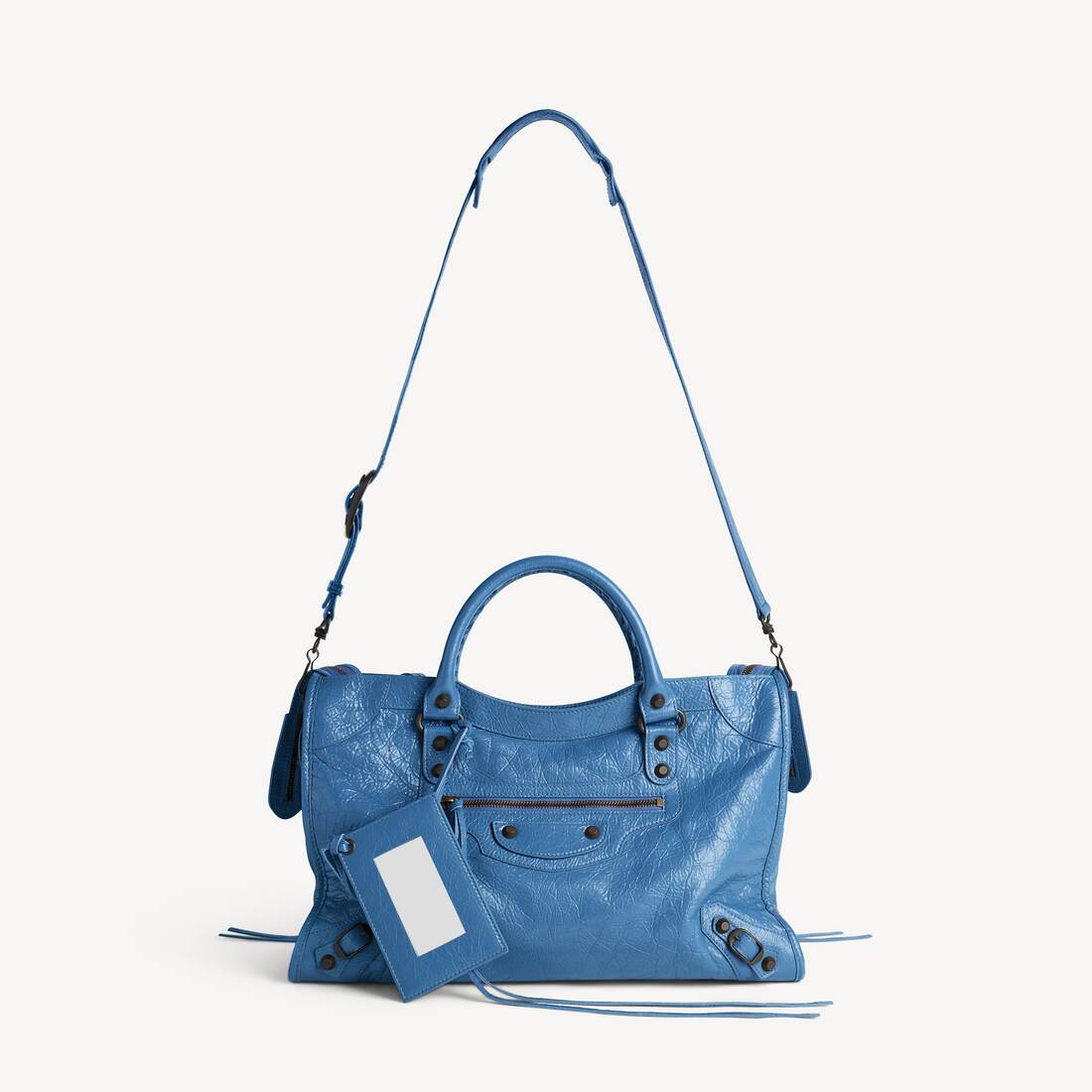 Women's Le City Bag Medium in Denim Blue | Balenciaga Austria EN - Image 4