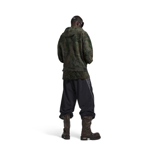 diamond b oversized zip-up hoodie