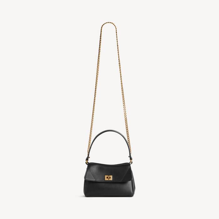 Women's Rodeo Bag With Chain Nano in Black - Women | Balenciaga Brazil EN - Image 1