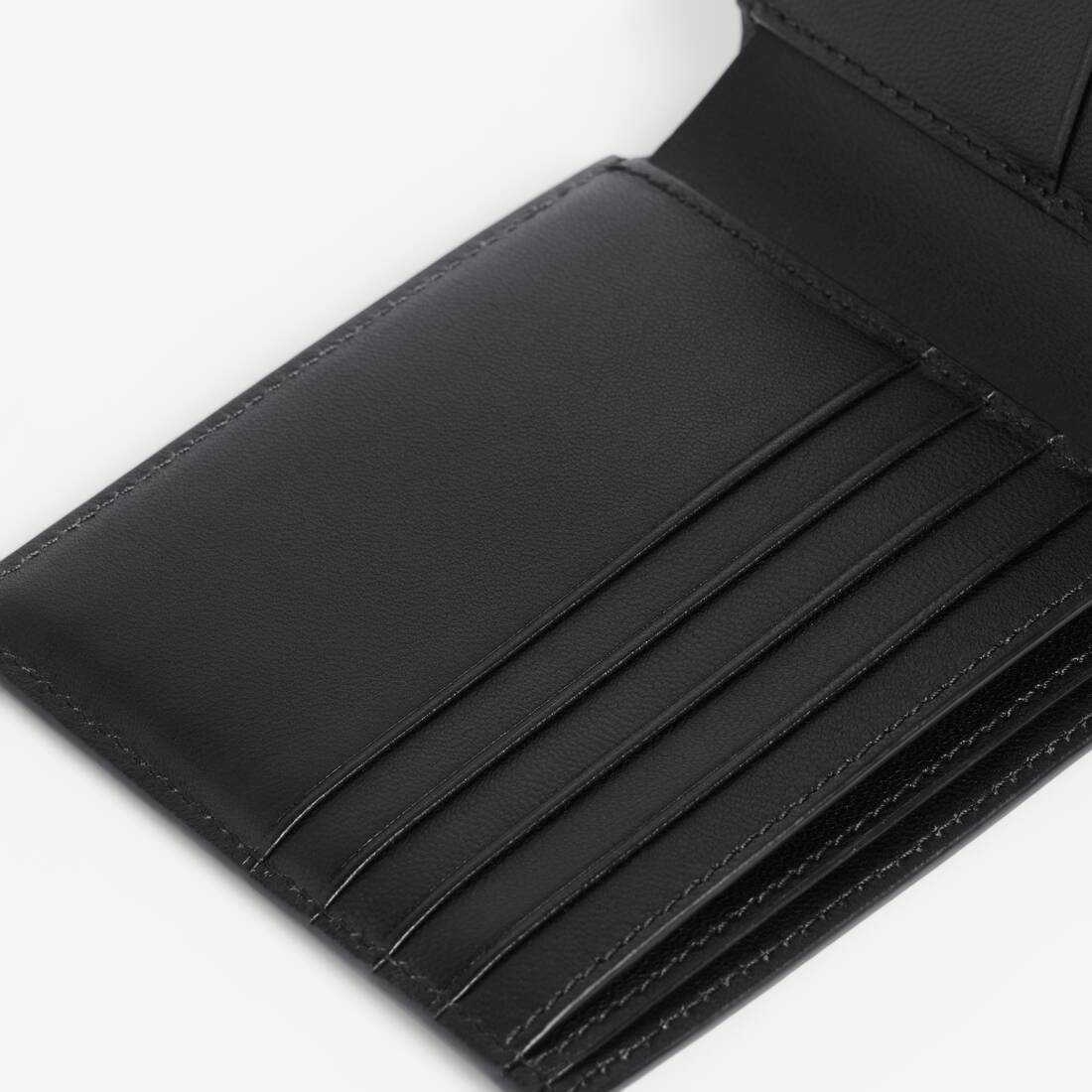 Men's Le City Uptown Square Folded Wallet in Black | Balenciaga Luxembourg EN - Image 4