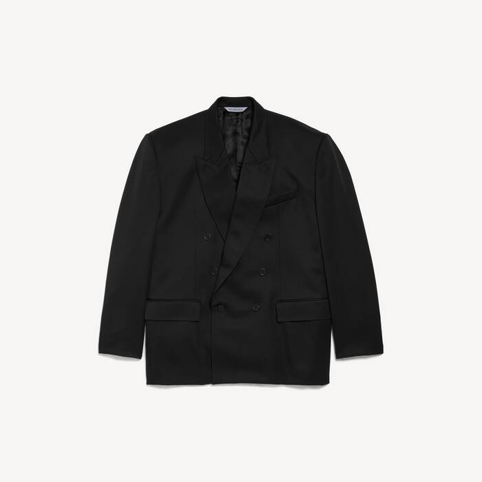 Men's Too Far Tailored Jacket in Black - Men | Balenciaga United Kingdom EN - Image 2