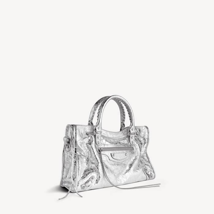 Women's Le City Bag Medium in Silver - Women | Balenciaga France EN - Image 2