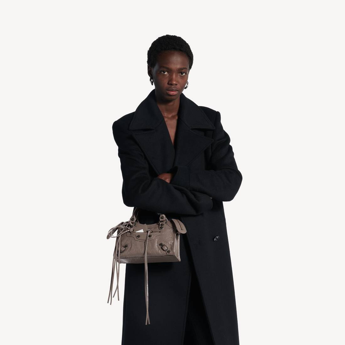 Bolsa Le City M&iacute;ni para Ela em Noix Escuro | Balenciaga Brasil PT - Image 8