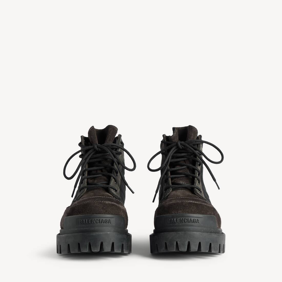 Women's Combat Strike Low Boot in Brown/black | Balenciaga Hong Kong SAR EN - Image 2