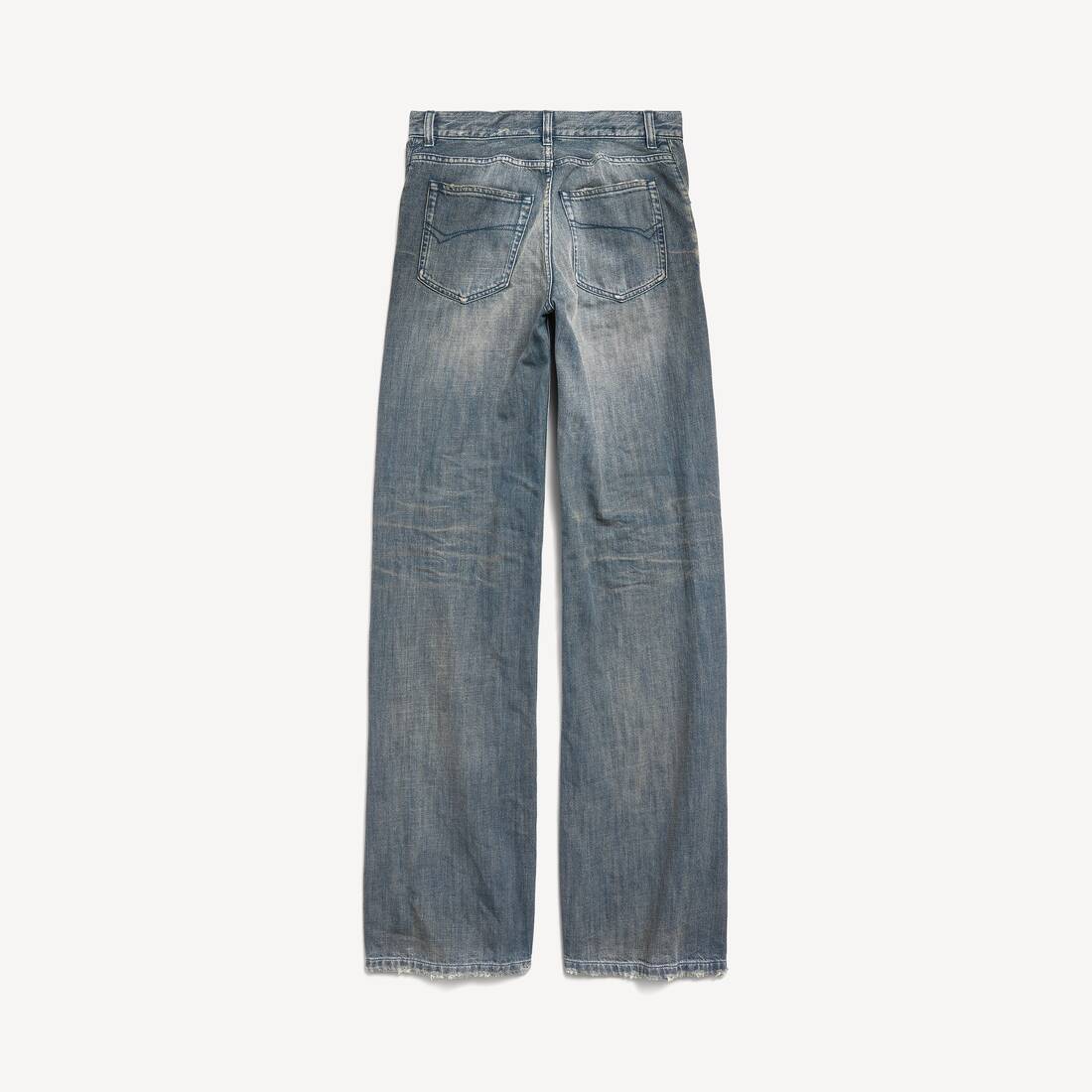 Women's Wide Leg Pants in Blue | Balenciaga Japan EN - Image 2