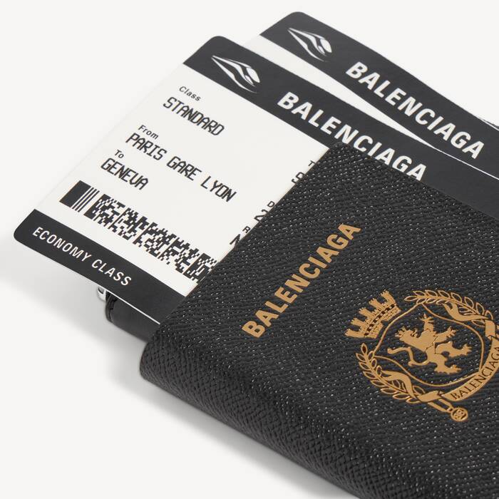 Men's Passport Phone Holder in Black - Men | Balenciaga Japan EN - Image 3