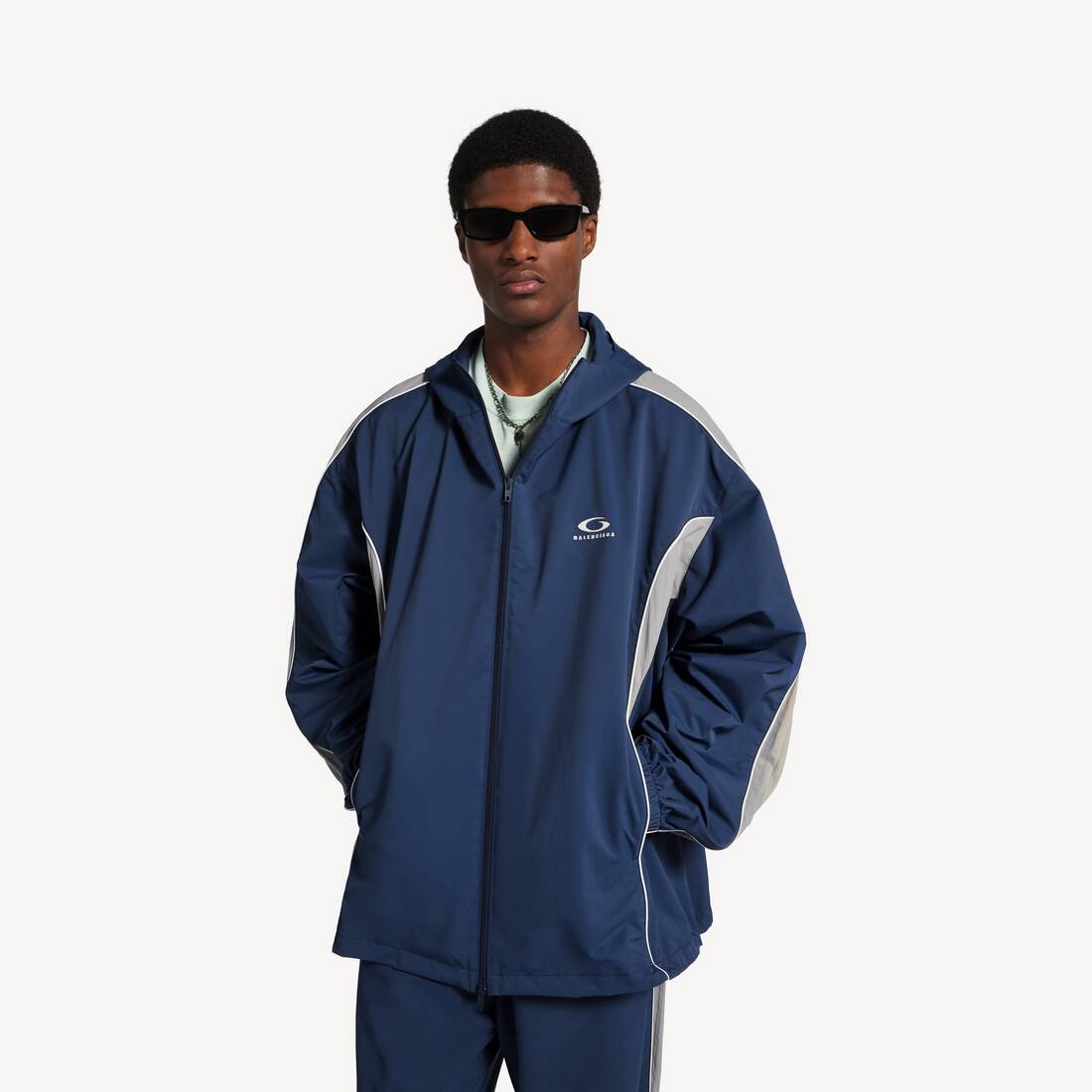 Men's Tracksuit Jacket in Marine Blue | Balenciaga Netherlands EN - Image 5