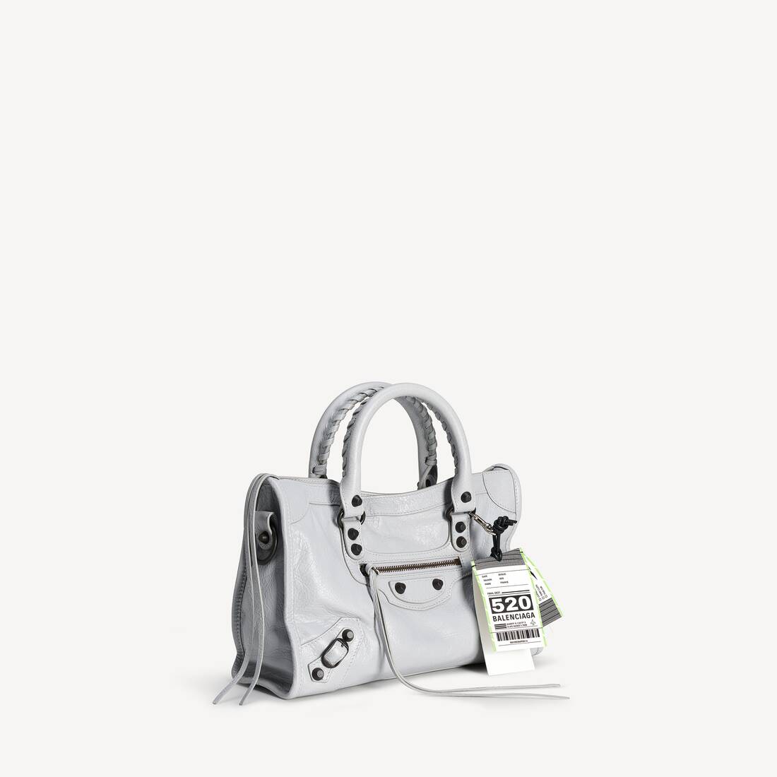 Women's Le City Bag Small With Charms in Light Grey | Balenciaga Hong Kong SAR EN - Image 2