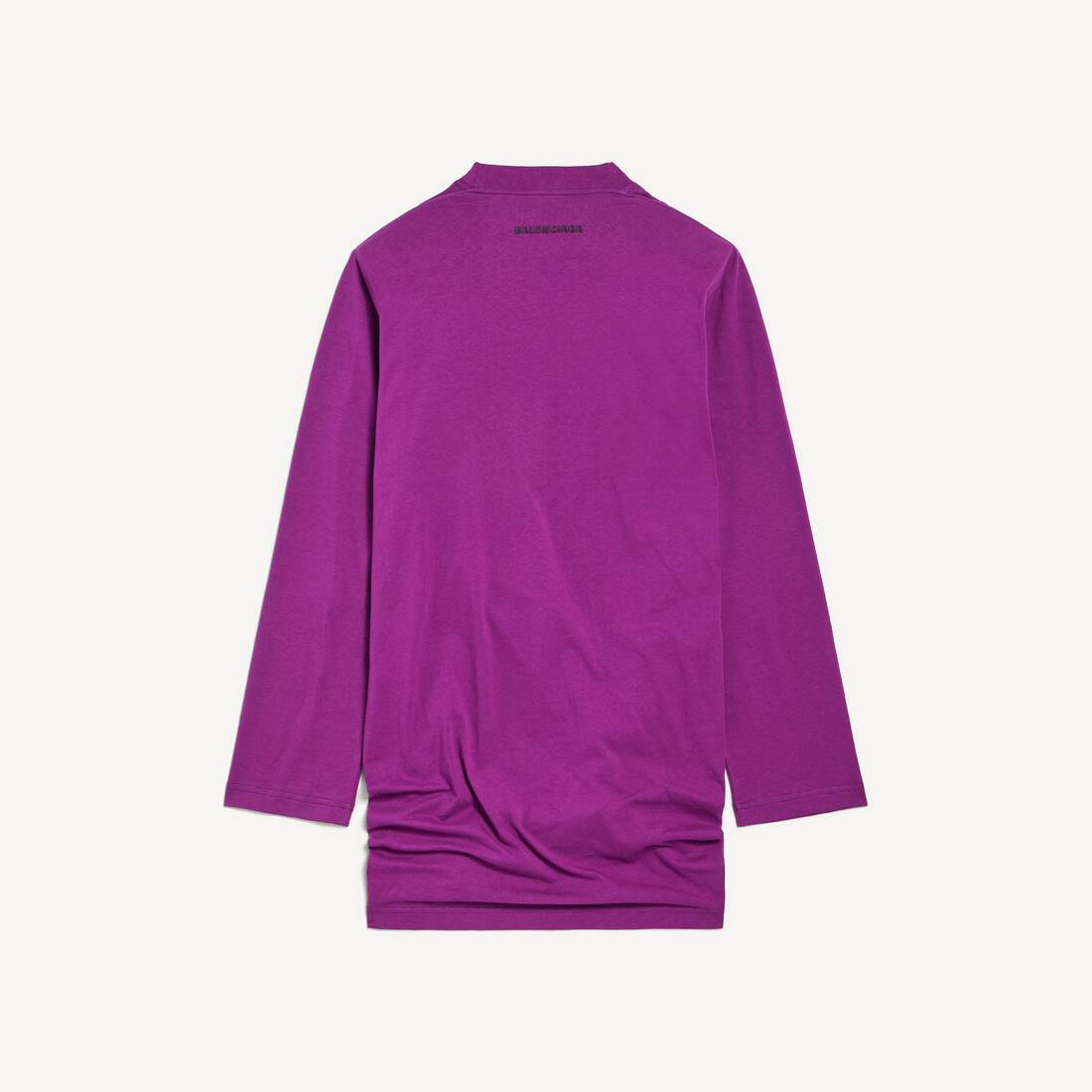 T-shirt A Maniche Lunghe Con Motivo Piega da Donna in Viola | Balenciaga Italia IT - Image 2