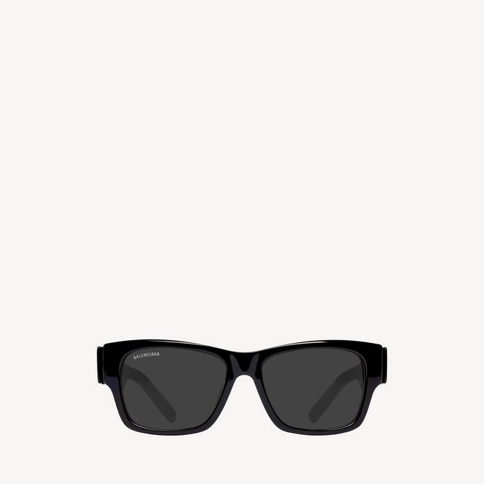 Max Square Af Sunglasses  in Black | Balenciaga United Kingdom EN - Image 1