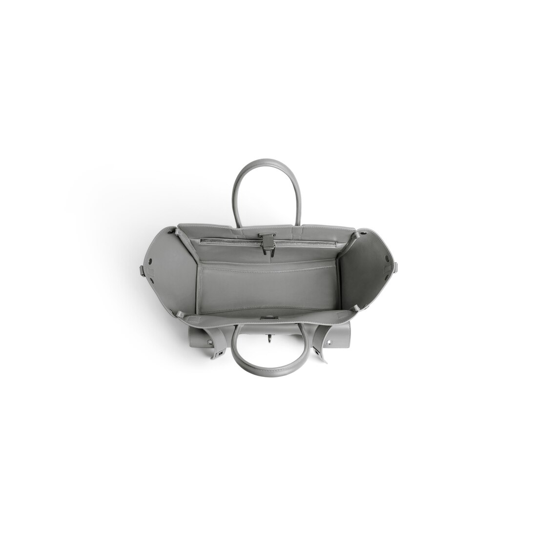 ハンドバッグ Balenciaga Leather Small Carry All Bel Air Shopping Bag Women's Bel Air Carry All Bag Small in Cloud Grey