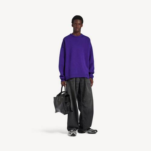 knitted city crewneck sweater