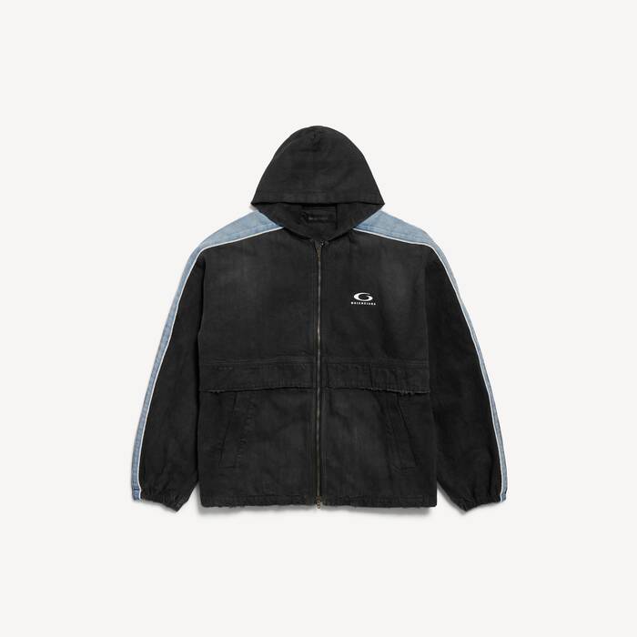 Men's Piping Detail Jacket in Black - Men | Balenciaga Netherlands EN - Image 2