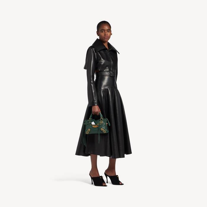 Bolso Le City Uptown Mini para Mujer en Verde Botella - Mujer | Balenciaga Espa&ntilde;a ES - Image 2
