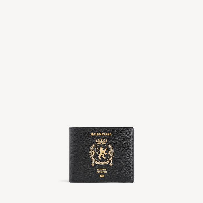 passport square folded wallet