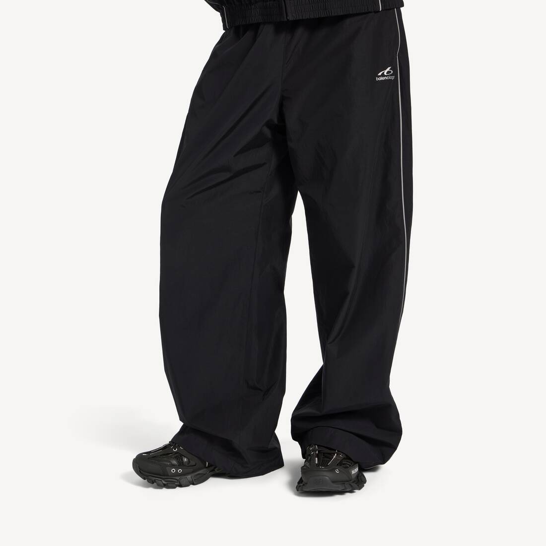 Men's Track Zip Trainers in Black | Balenciaga United Kingdom EN - Image 7