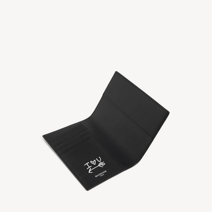 Porte-cartes Passport pour Homme en Noir - Homme | Balenciaga Belgique FR - Image 3