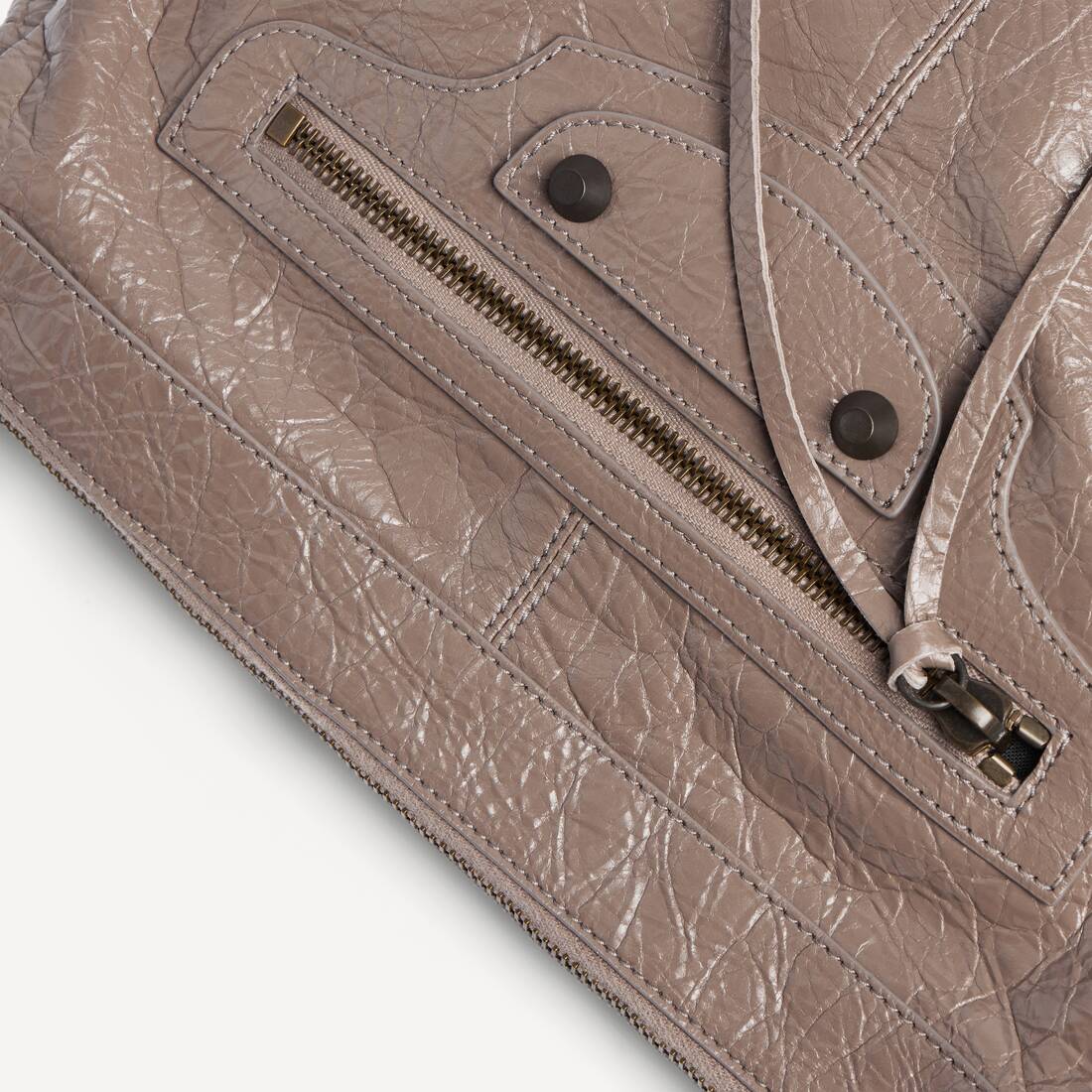 Men's Le City Moto Small in Dark Noix | Balenciaga Zimbabwe EN - Image 6