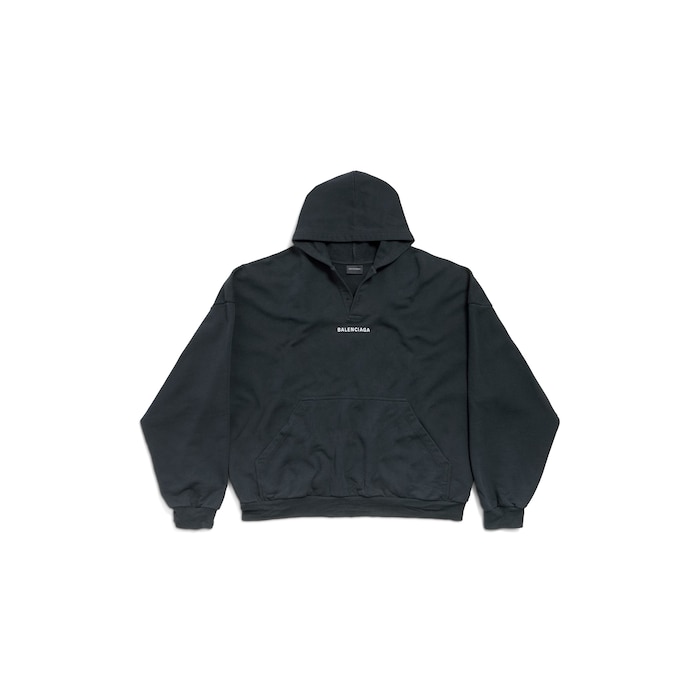 balenciaga back polo hoodie