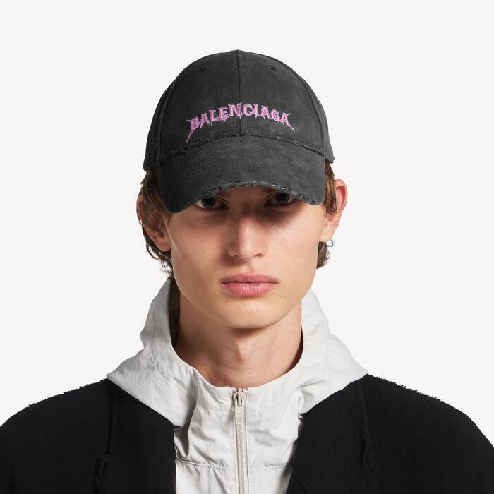 Cappello Diy Balenciaga Back da Uomo in Nero - Uomo | Balenciaga Italia IT - Image 2