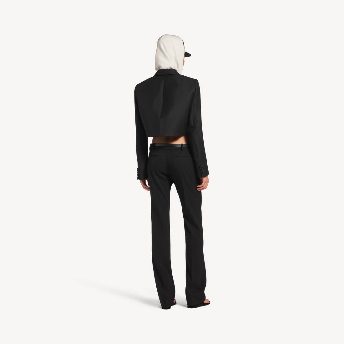 Giacca Cropped da Donna in Nero | Balenciaga Italia IT - Image 4