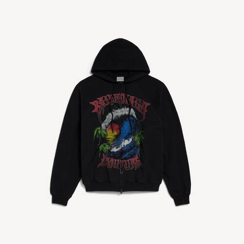 vintage surfer zip-up hoodie