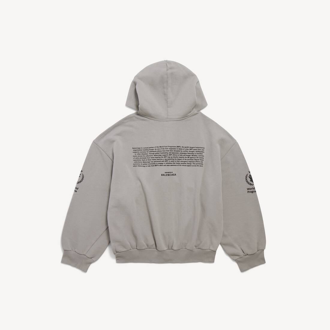 Men's Wfp Regular Zip-up Hoodie in Balenciaga Grey | Balenciaga Lithuania EN - Image 2