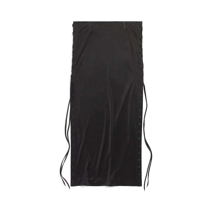 lace-up maxi  skirt