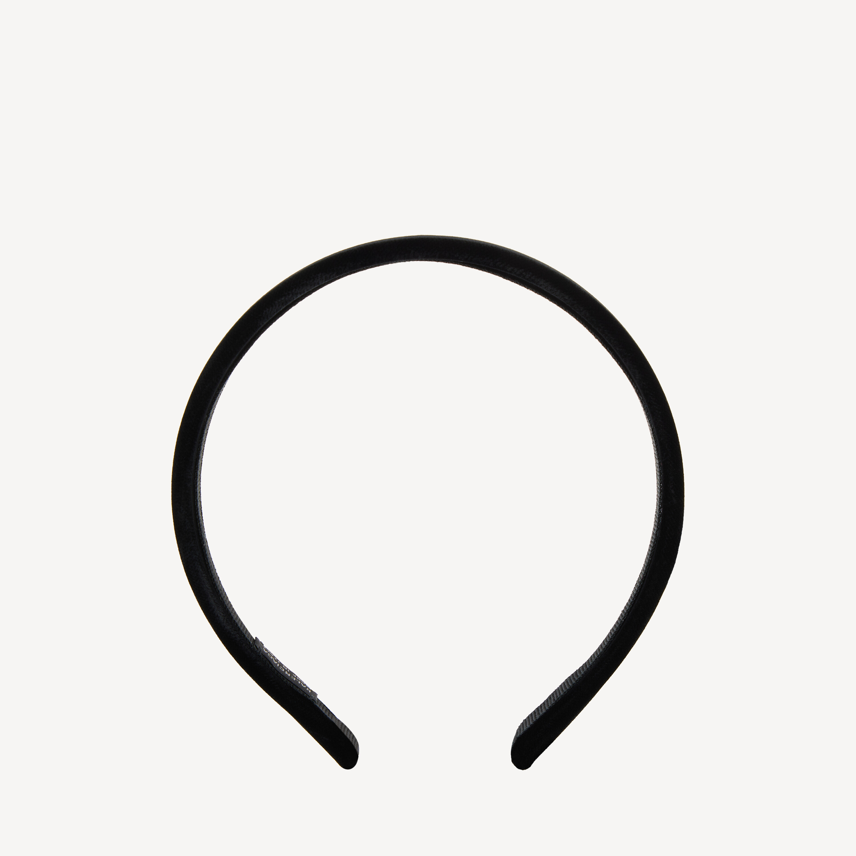 Women's Holli Flat Headband in Black/shiny Silver
