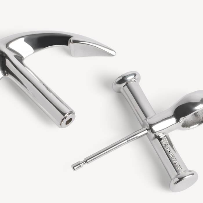 Anchor Ohrringe in Silber | Balenciaga Deutschland DE - Image 3
