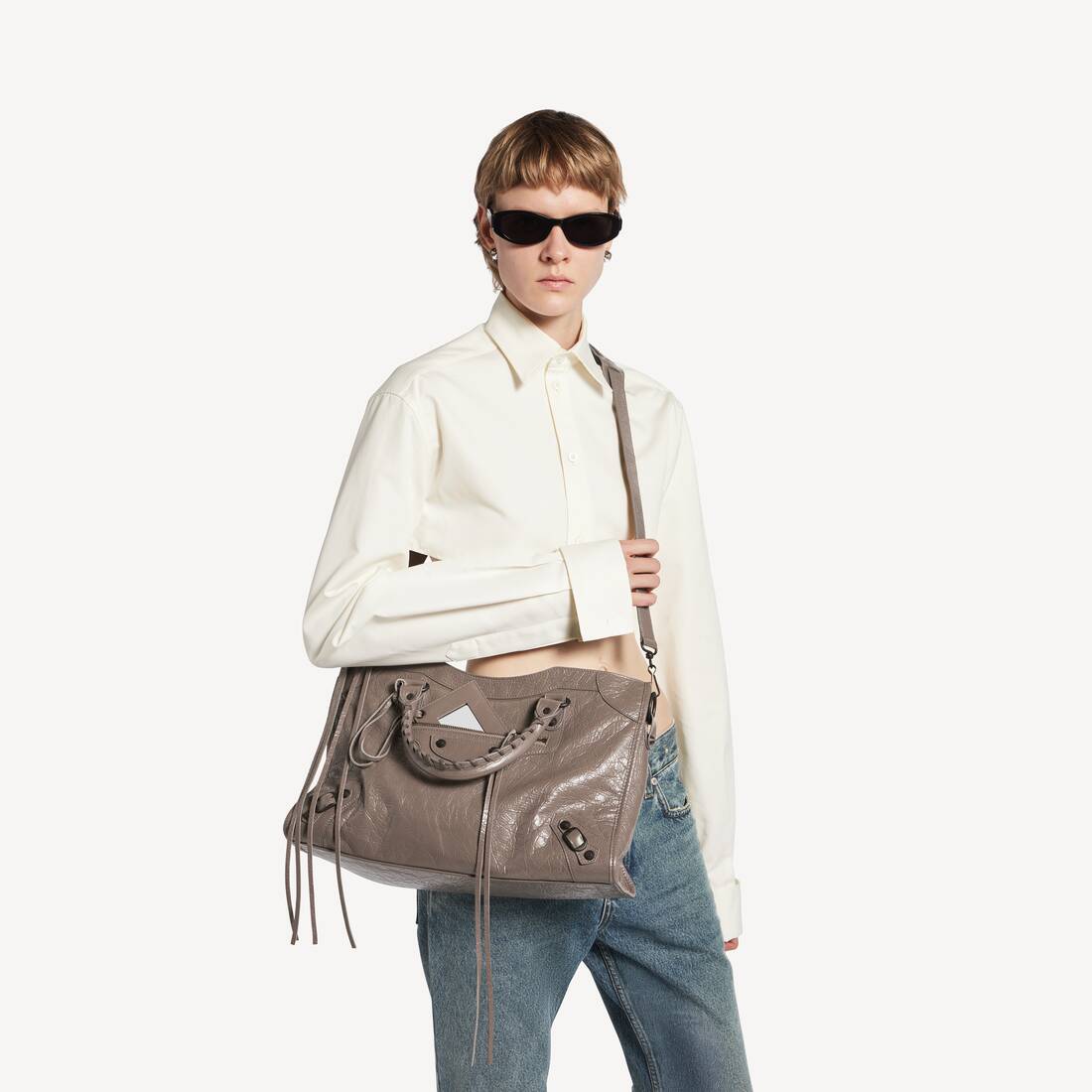 Borsa Le City Media da Donna in Noce Scuro | Balenciaga Italia IT - Image 8